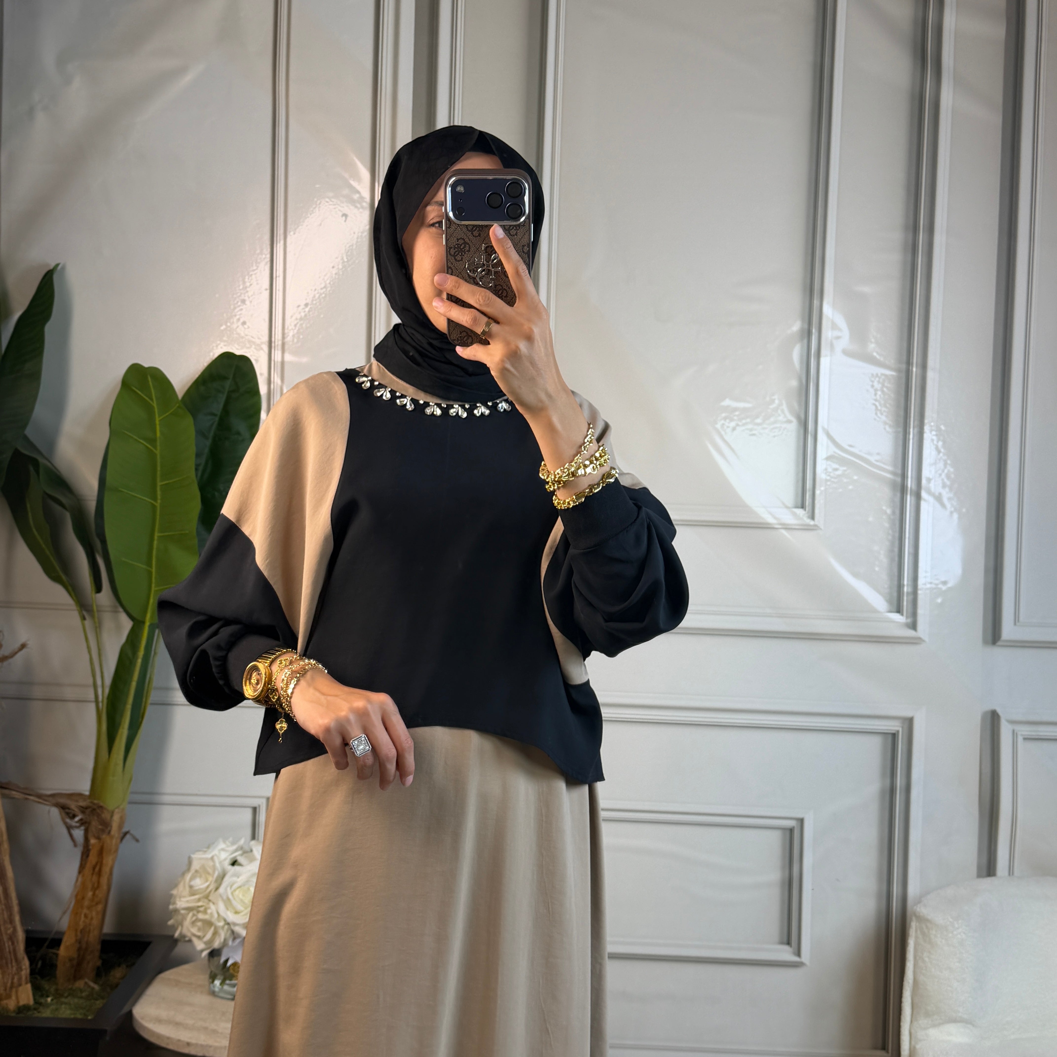 Ghisa Taş Detaylı Elbise 4408