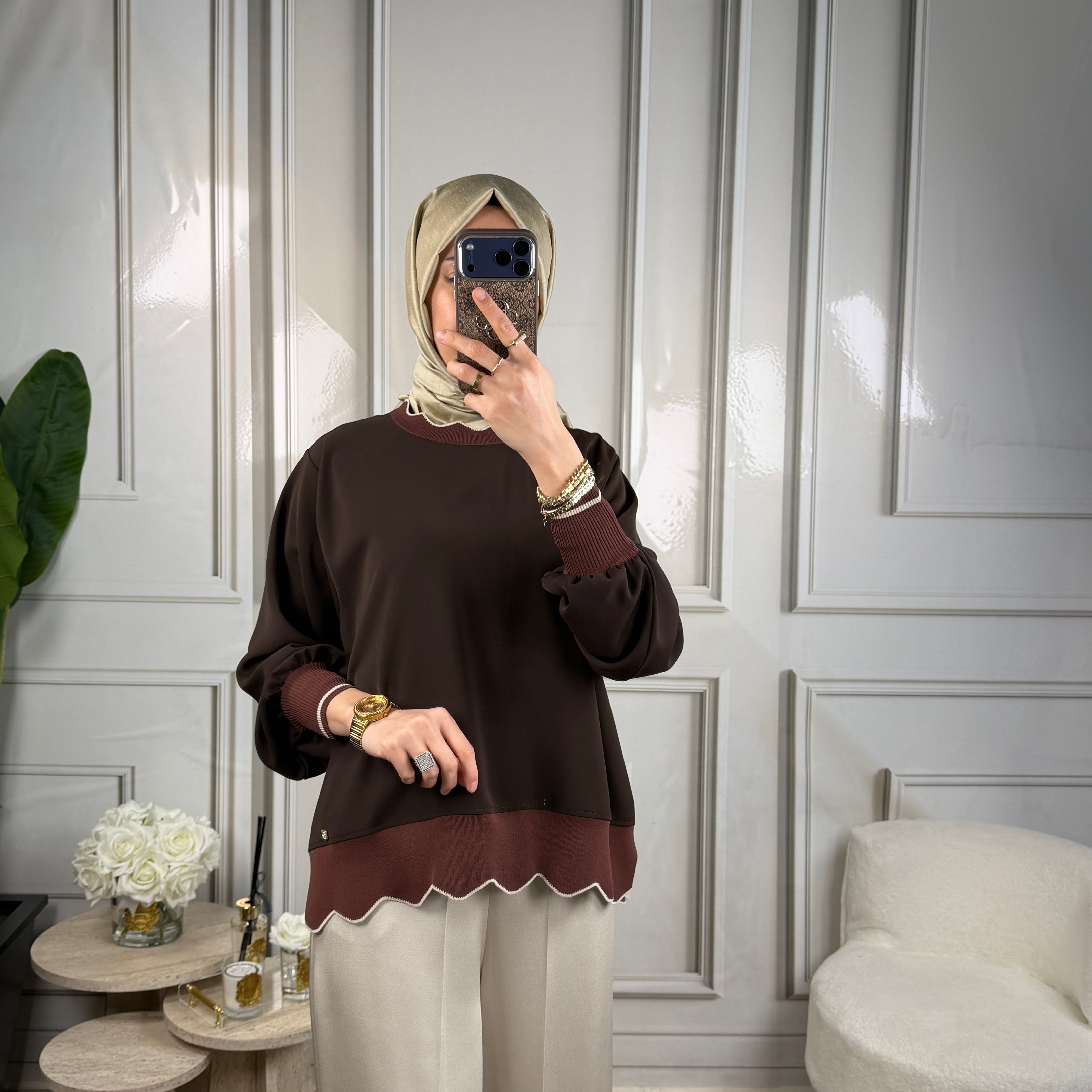 Ghisa Yaka Detaylı Tunik