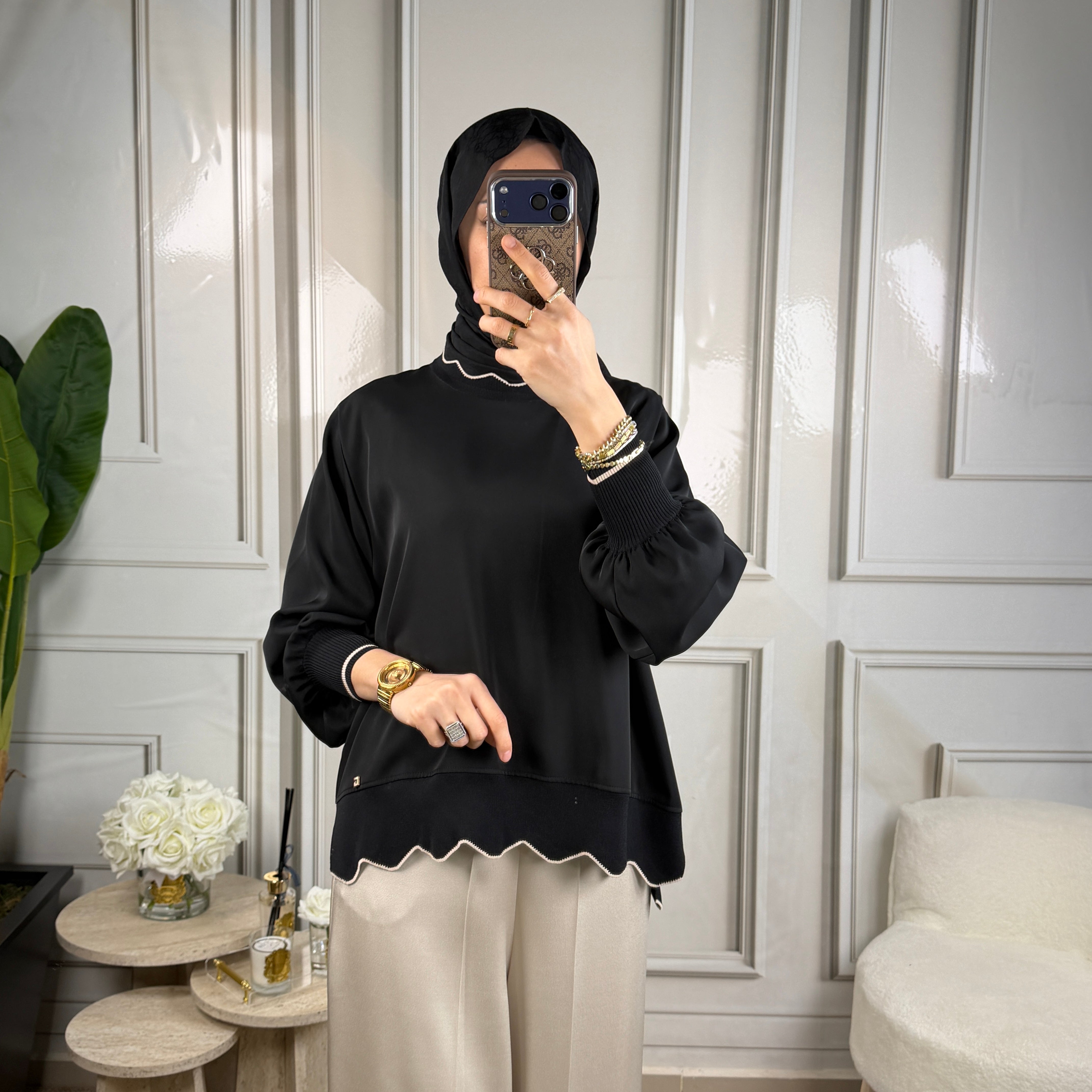 Ghisa Yaka Detaylı Tunik