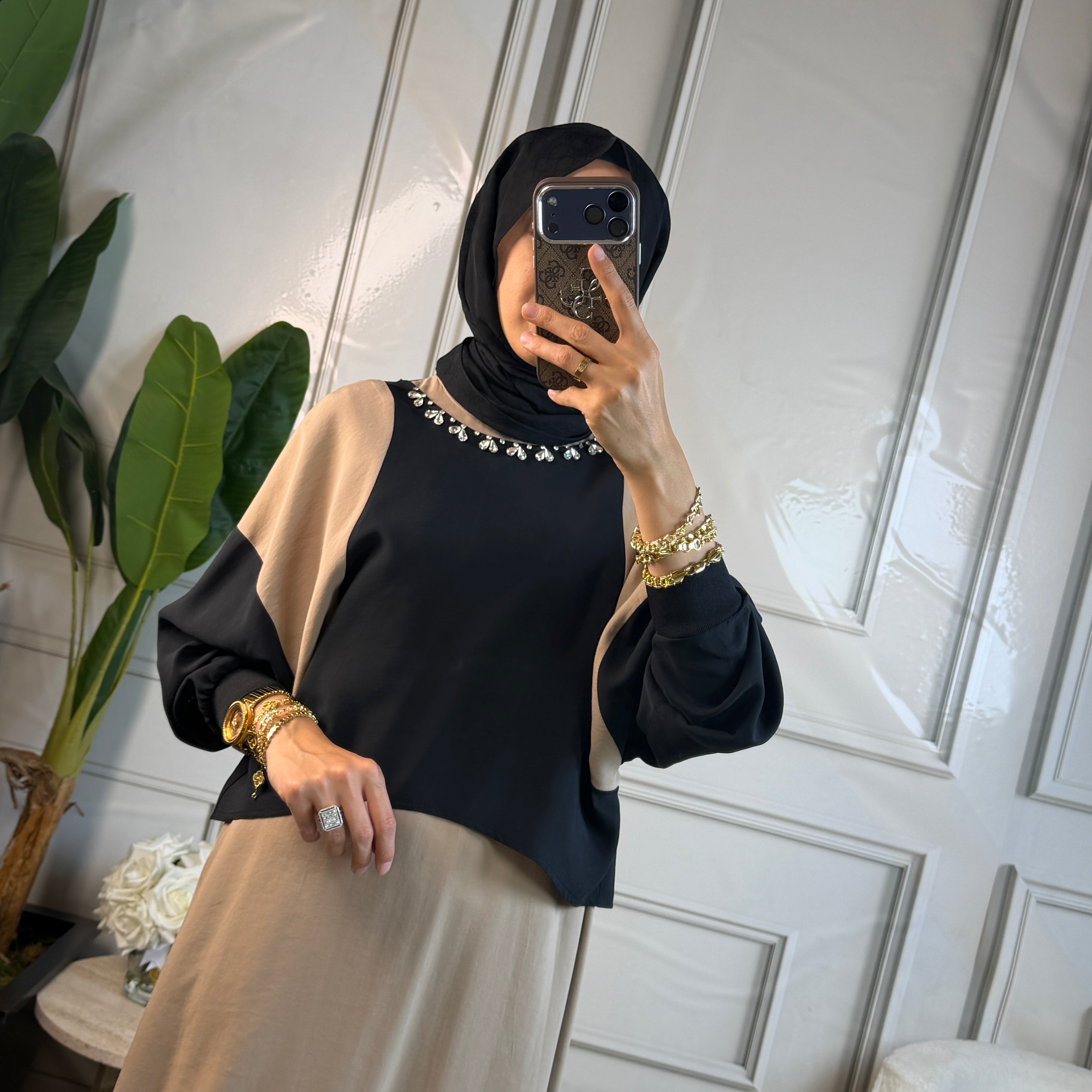 Ghisa Taş Detaylı Elbise 4408