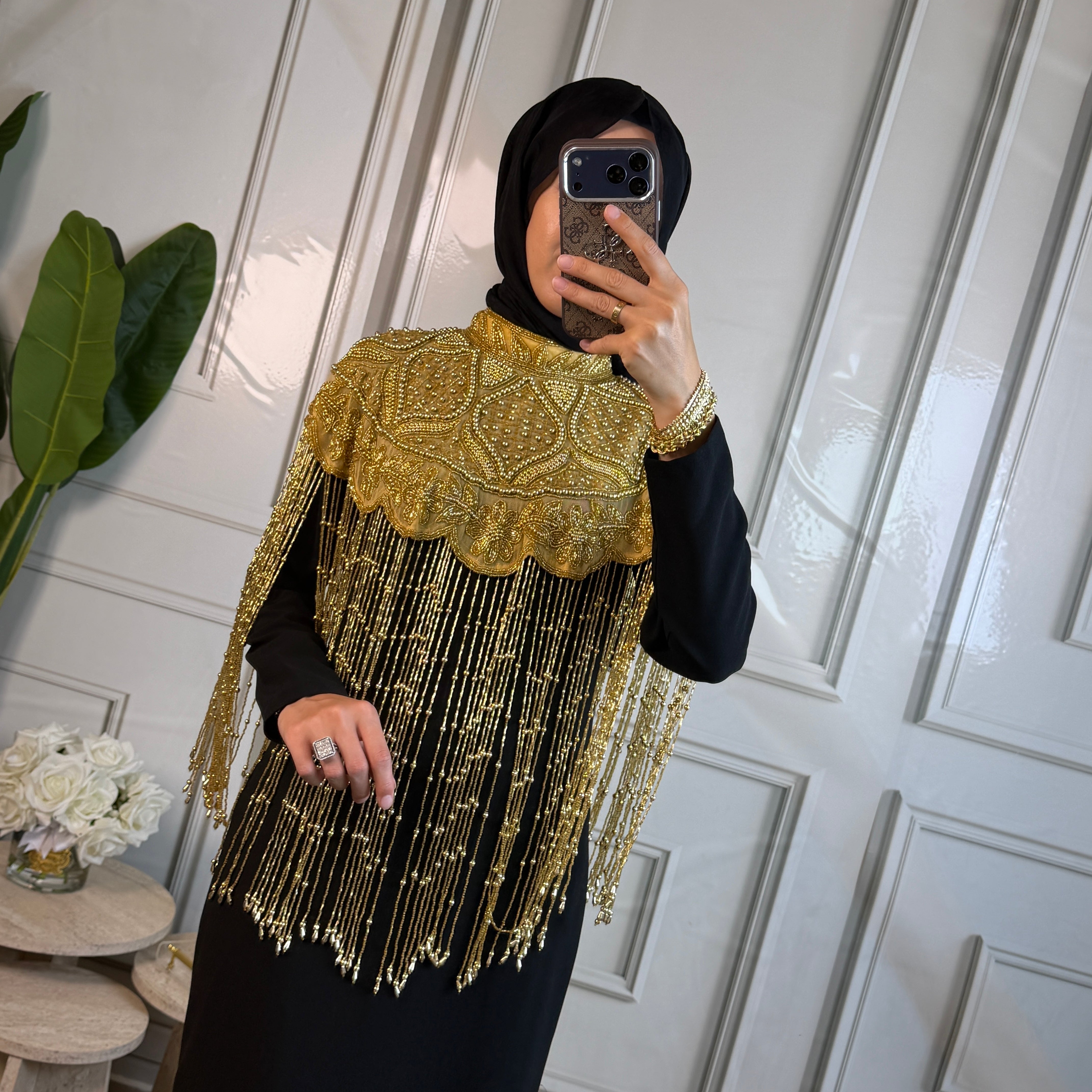İthal Gold İşleme Pelerin