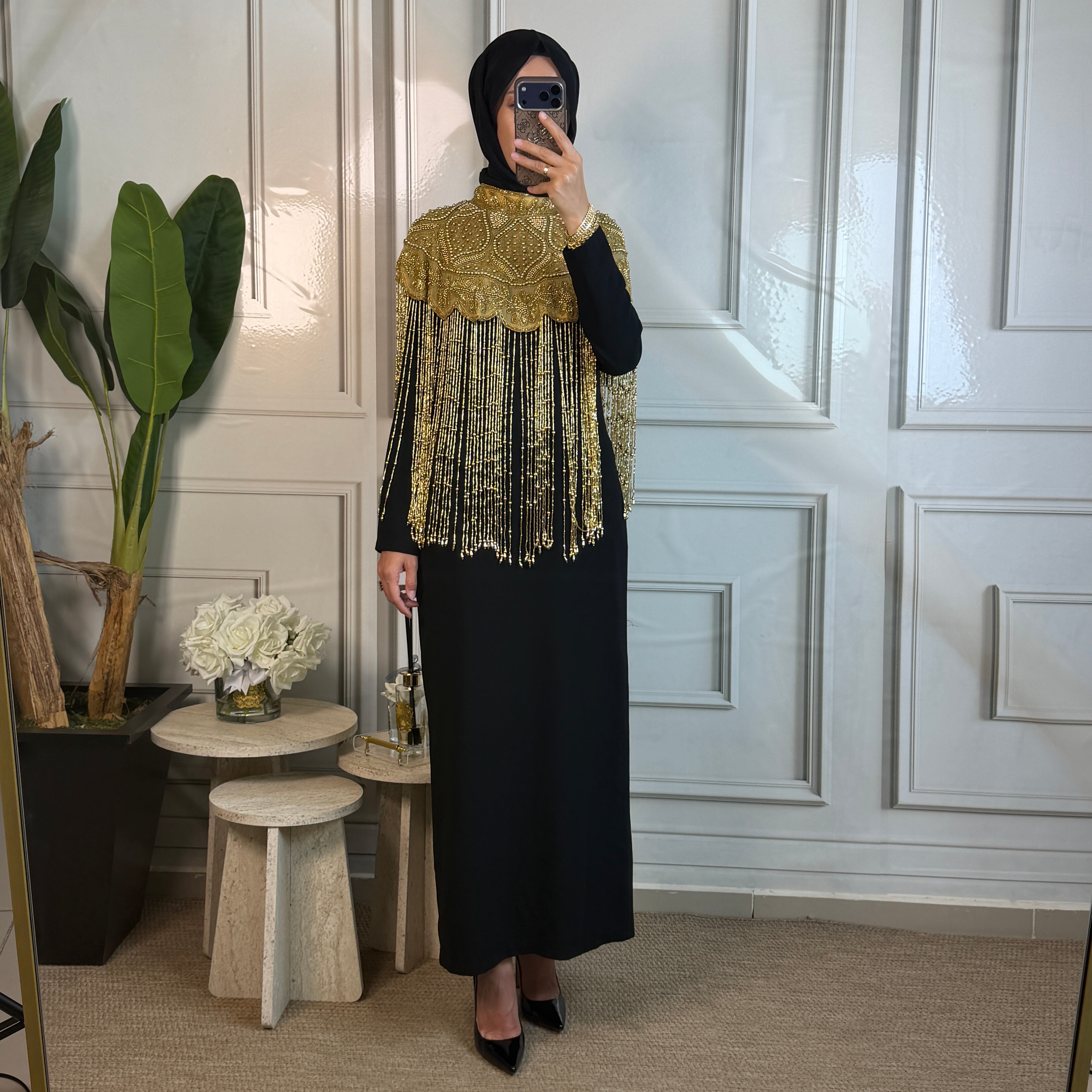İthal Gold İşleme Pelerin