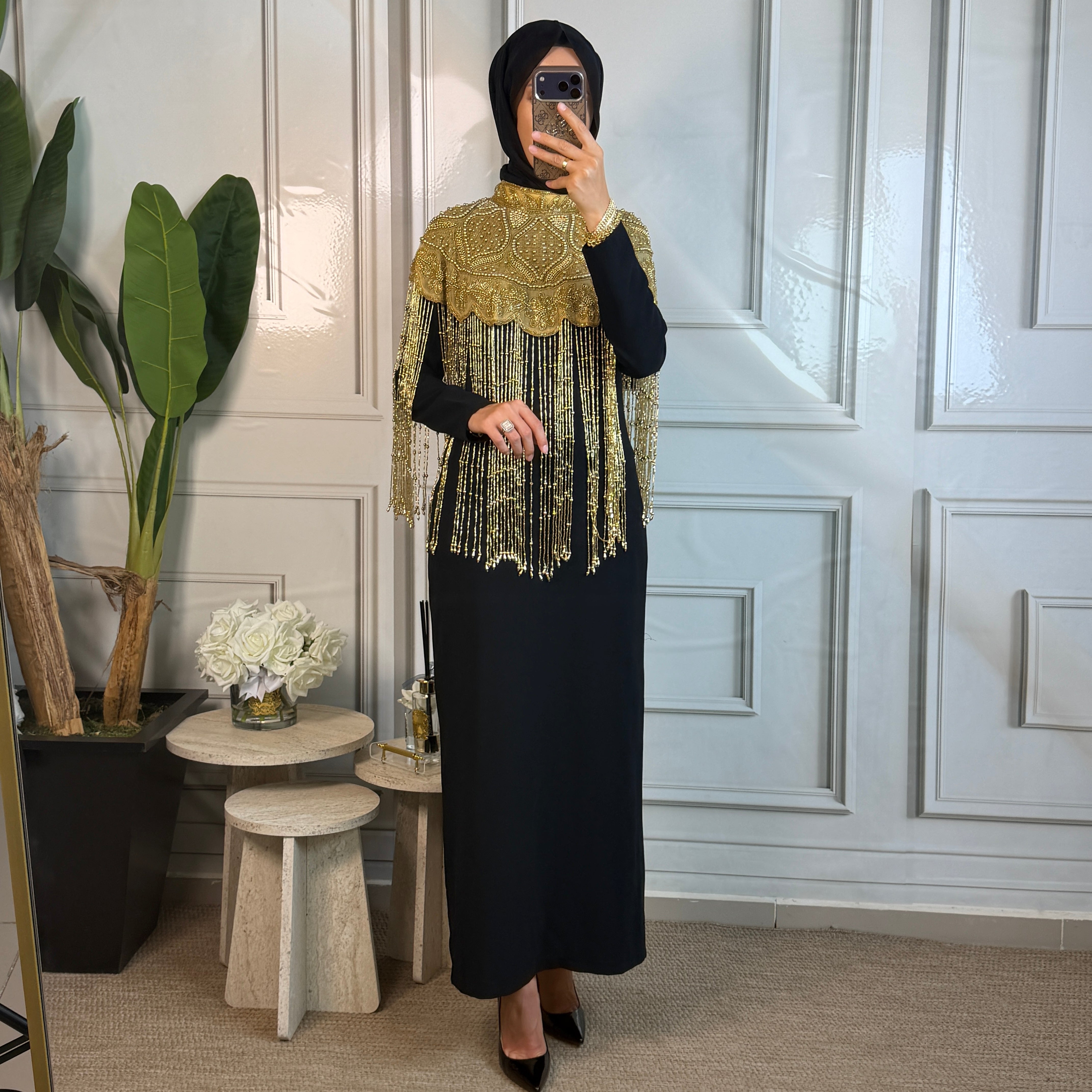 İthal Gold İşleme Pelerin