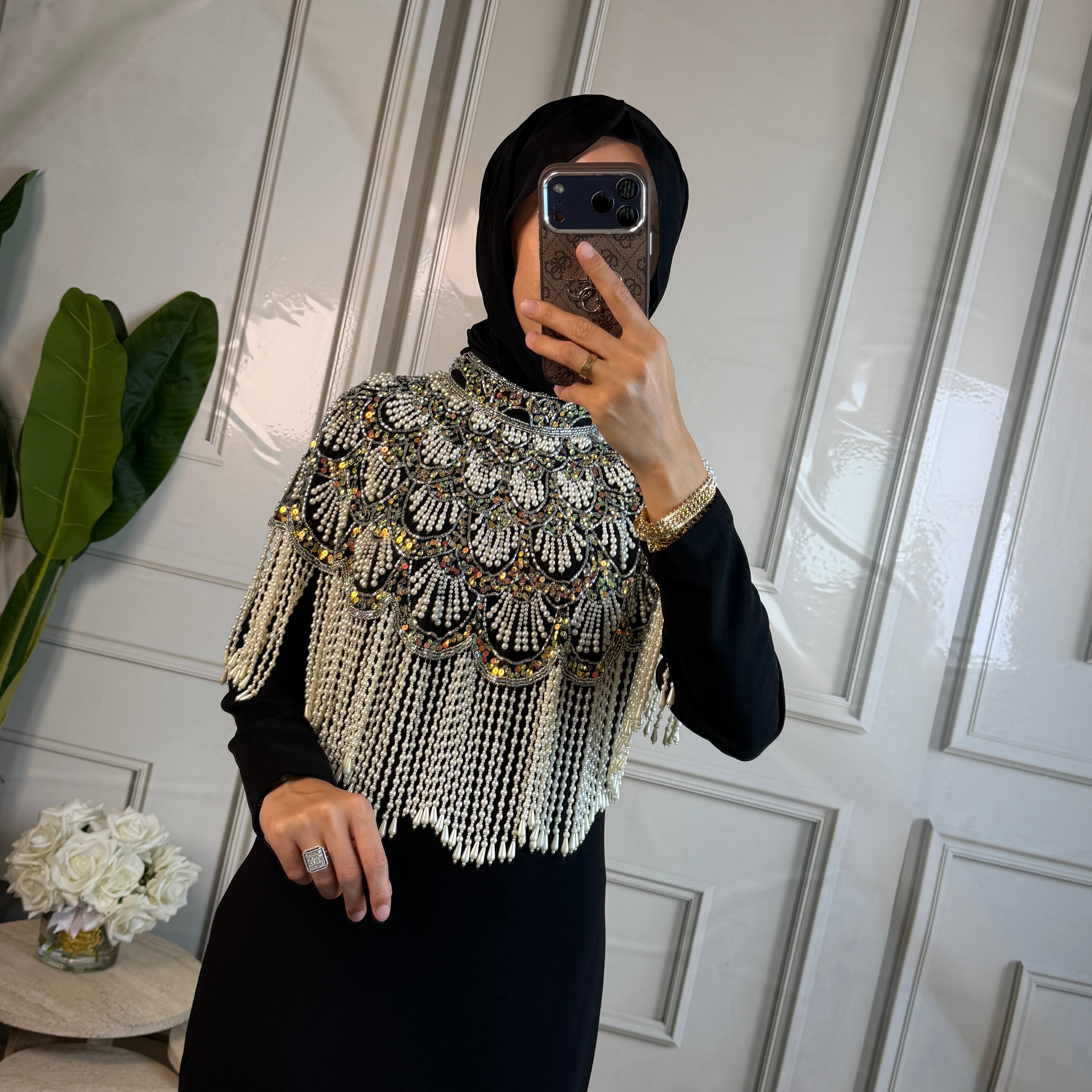 İthal İncili Pelerin