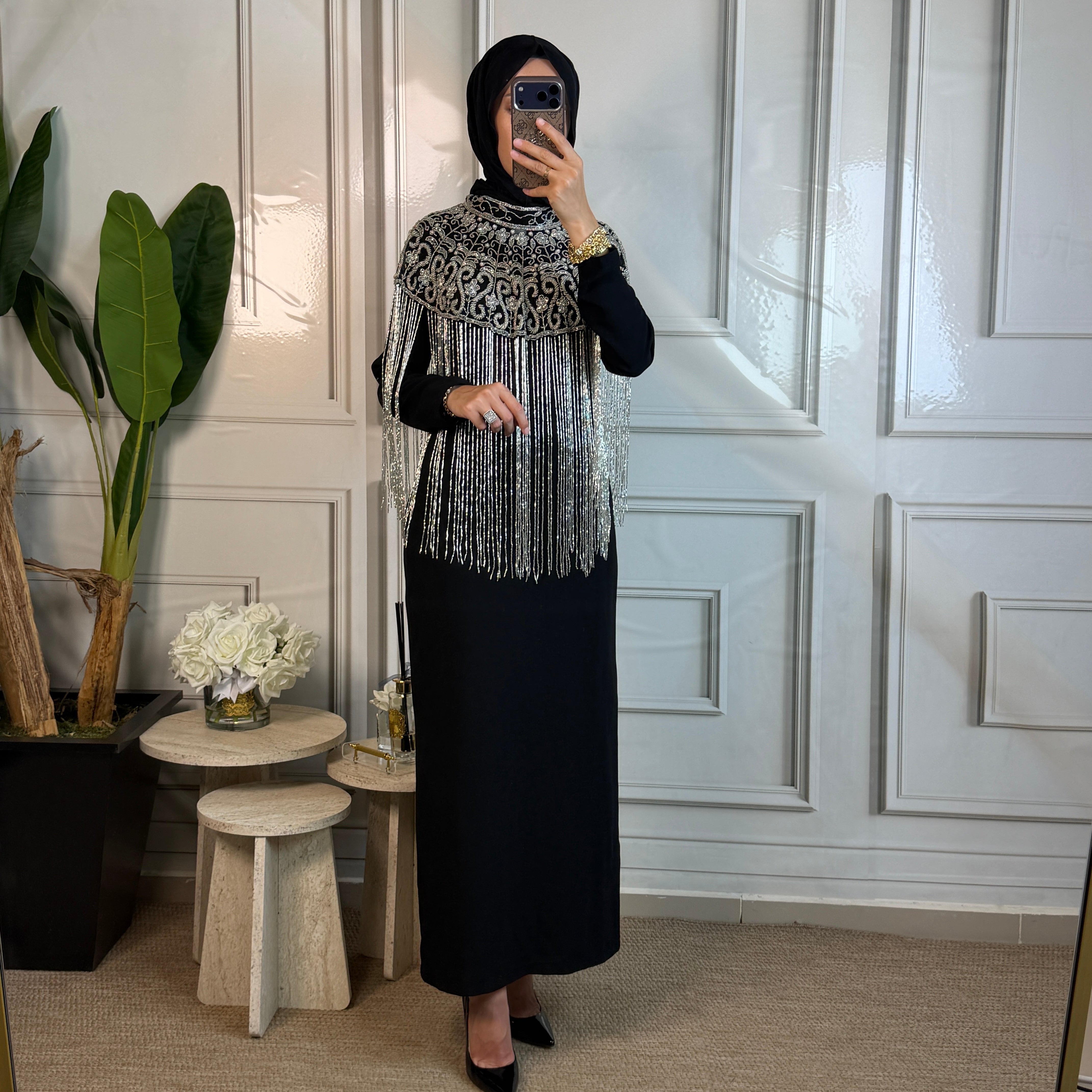 İthal Dubai Gümüş Pelerin