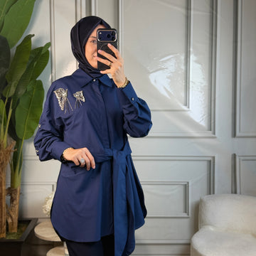 My312 Kelebek Detaylı Tunik (8902)