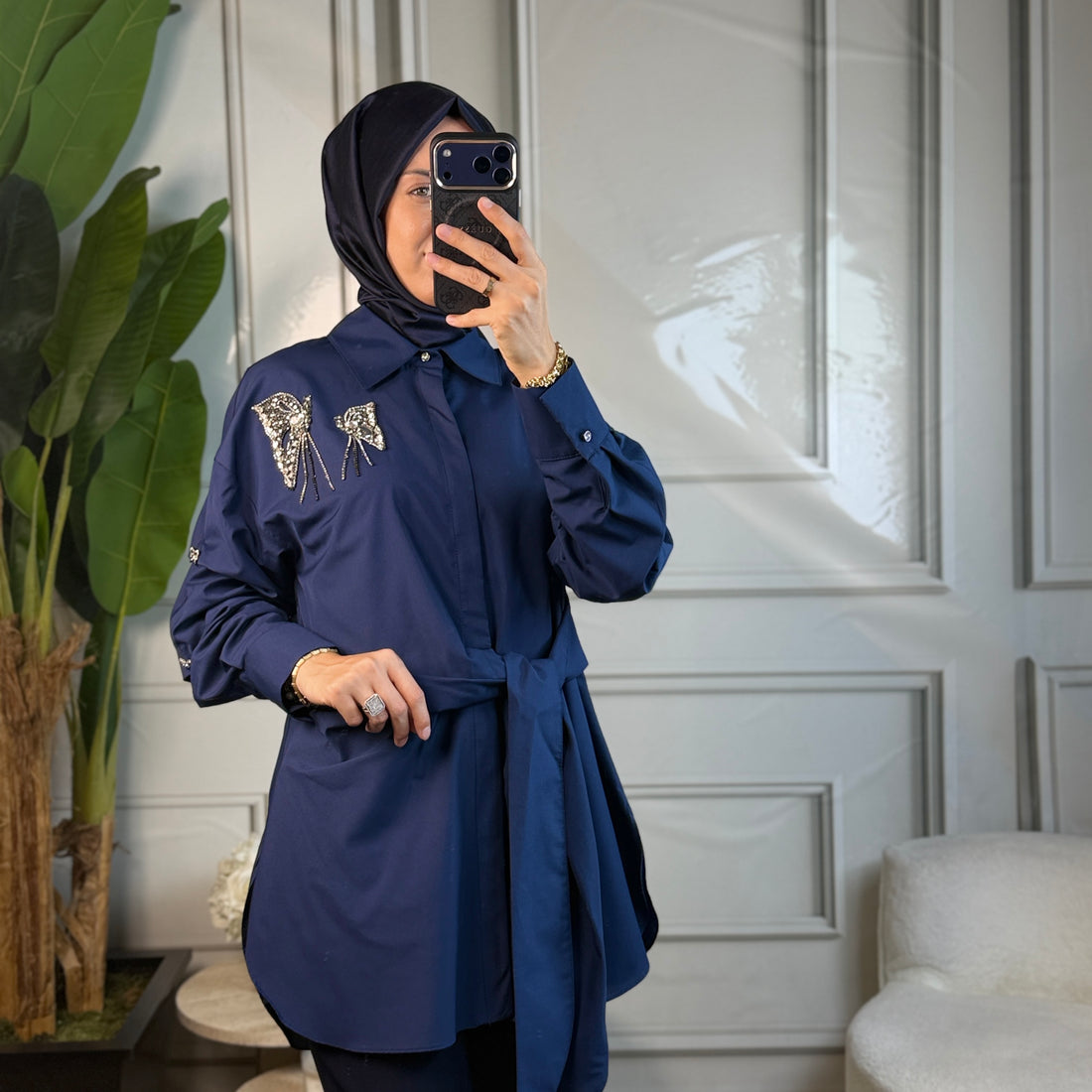 My312 Kelebek Detaylı Tunik (8902)