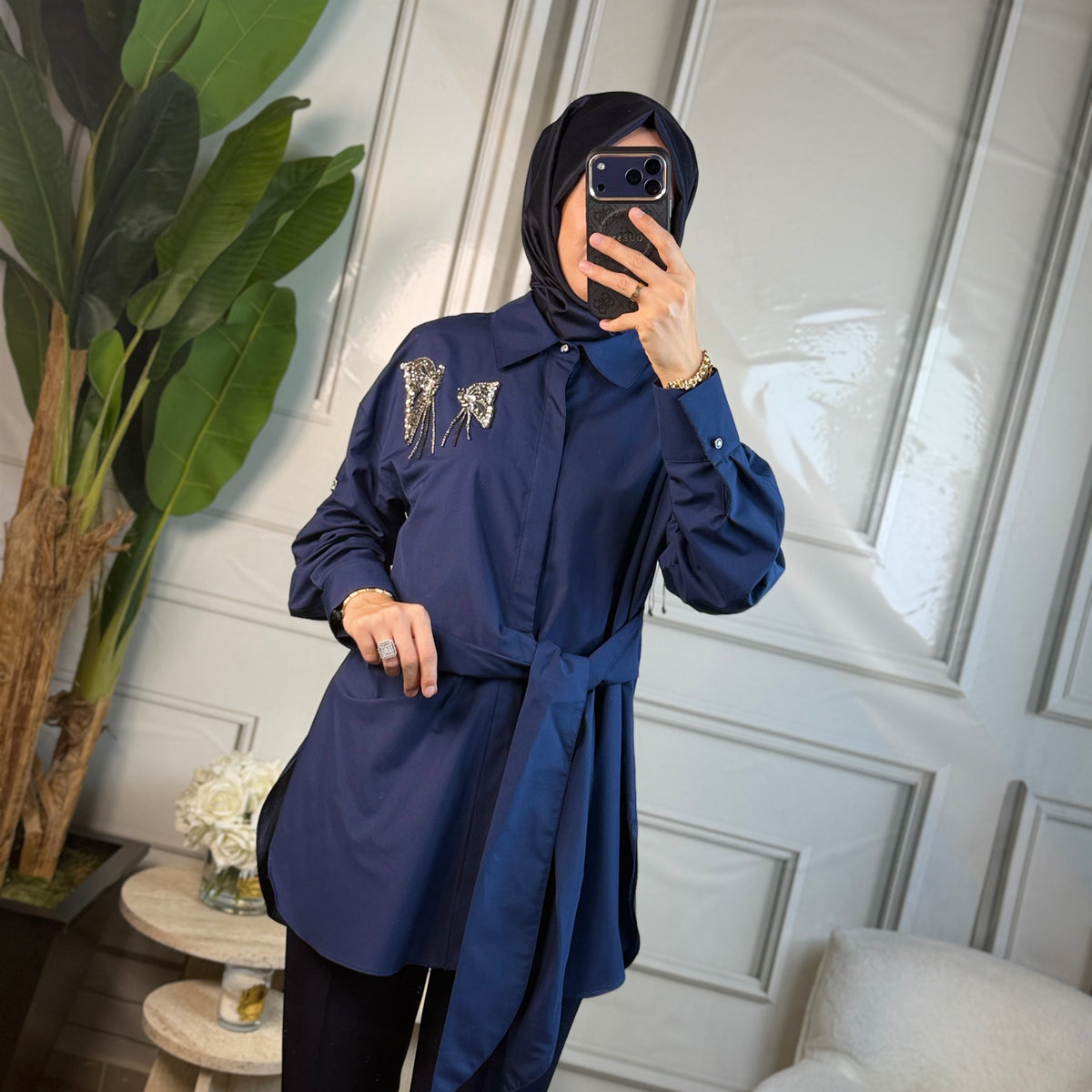 My312 Kelebek Detaylı Tunik (8902)