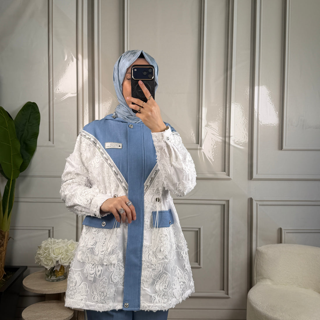 My312 Dantelli Aksesuarlı Takım