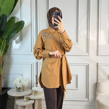 My312 Kelebek Detaylı Tunik (8902)