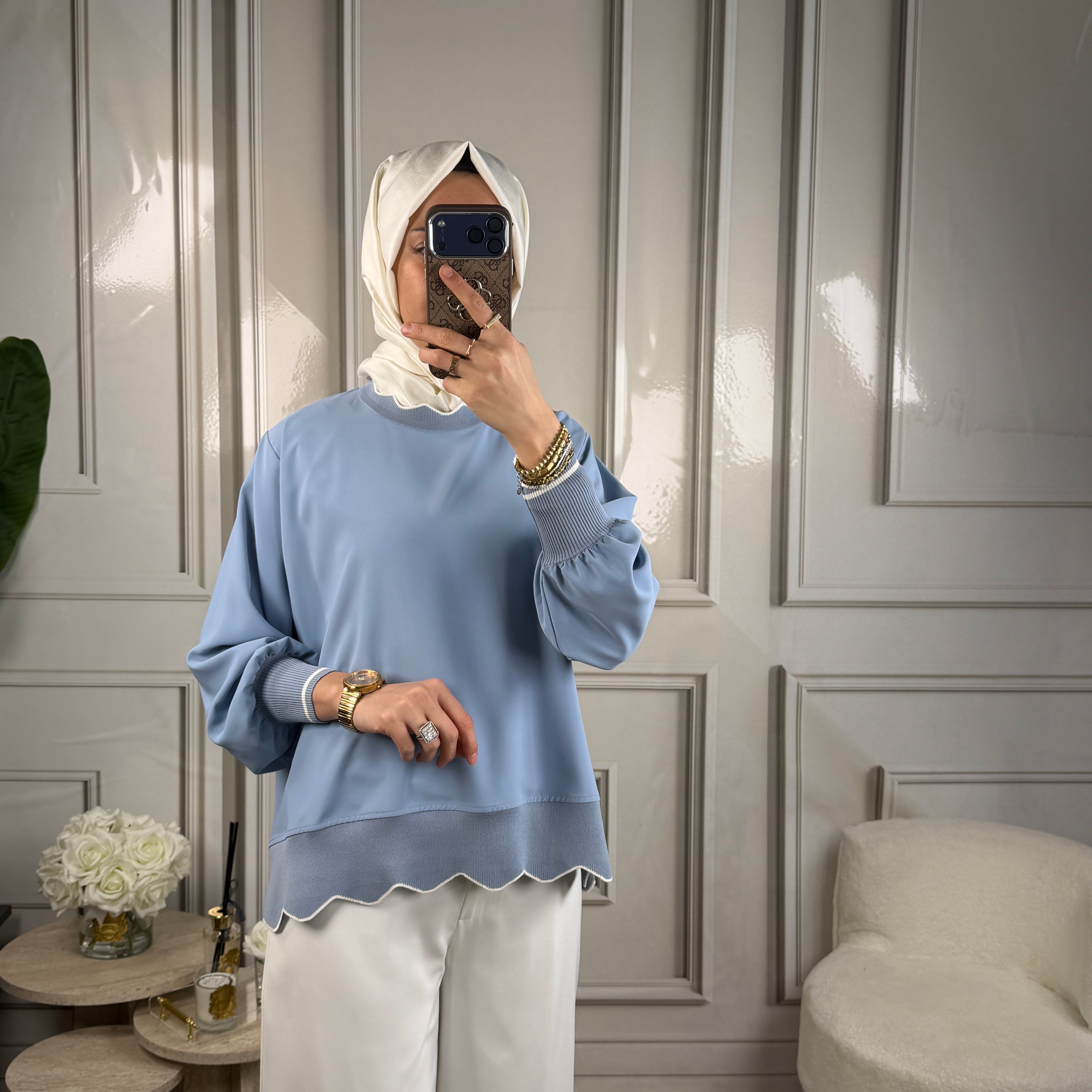 Ghisa Yaka Detaylı Tunik