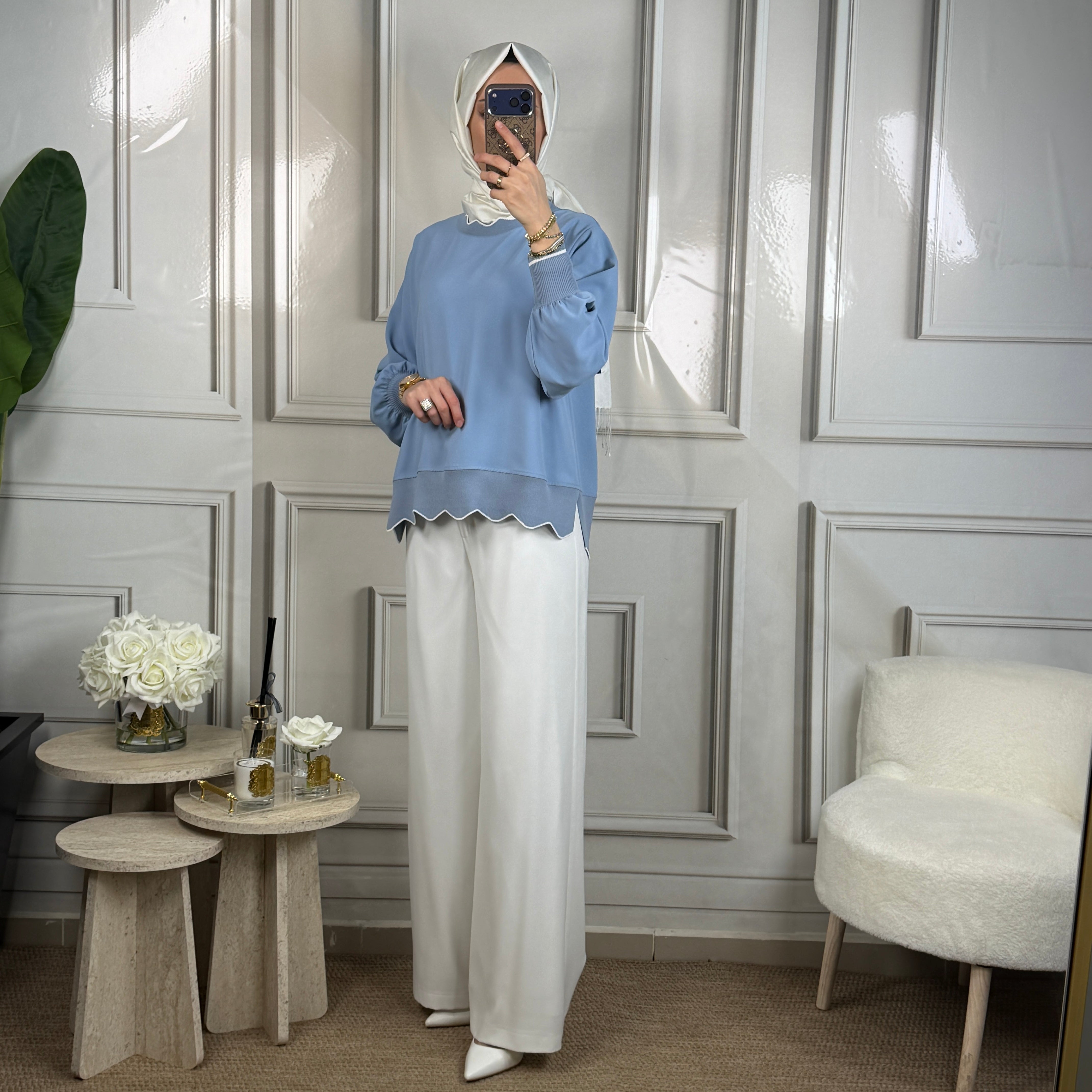 Ghisa Yaka Detaylı Tunik