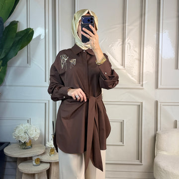 My312 Kelebek Detaylı Tunik (8902)
