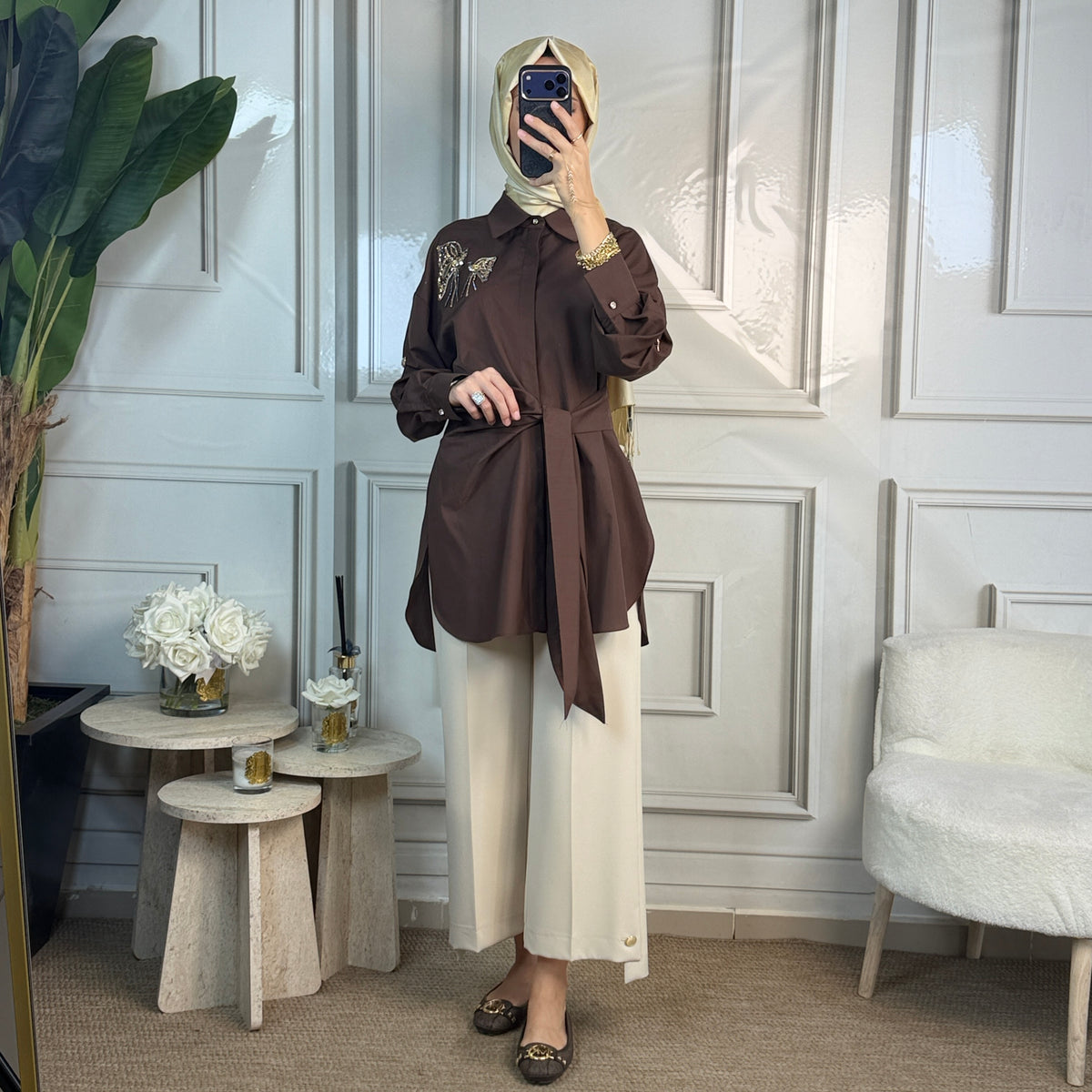 My312 Kelebek Detaylı Tunik (8902)
