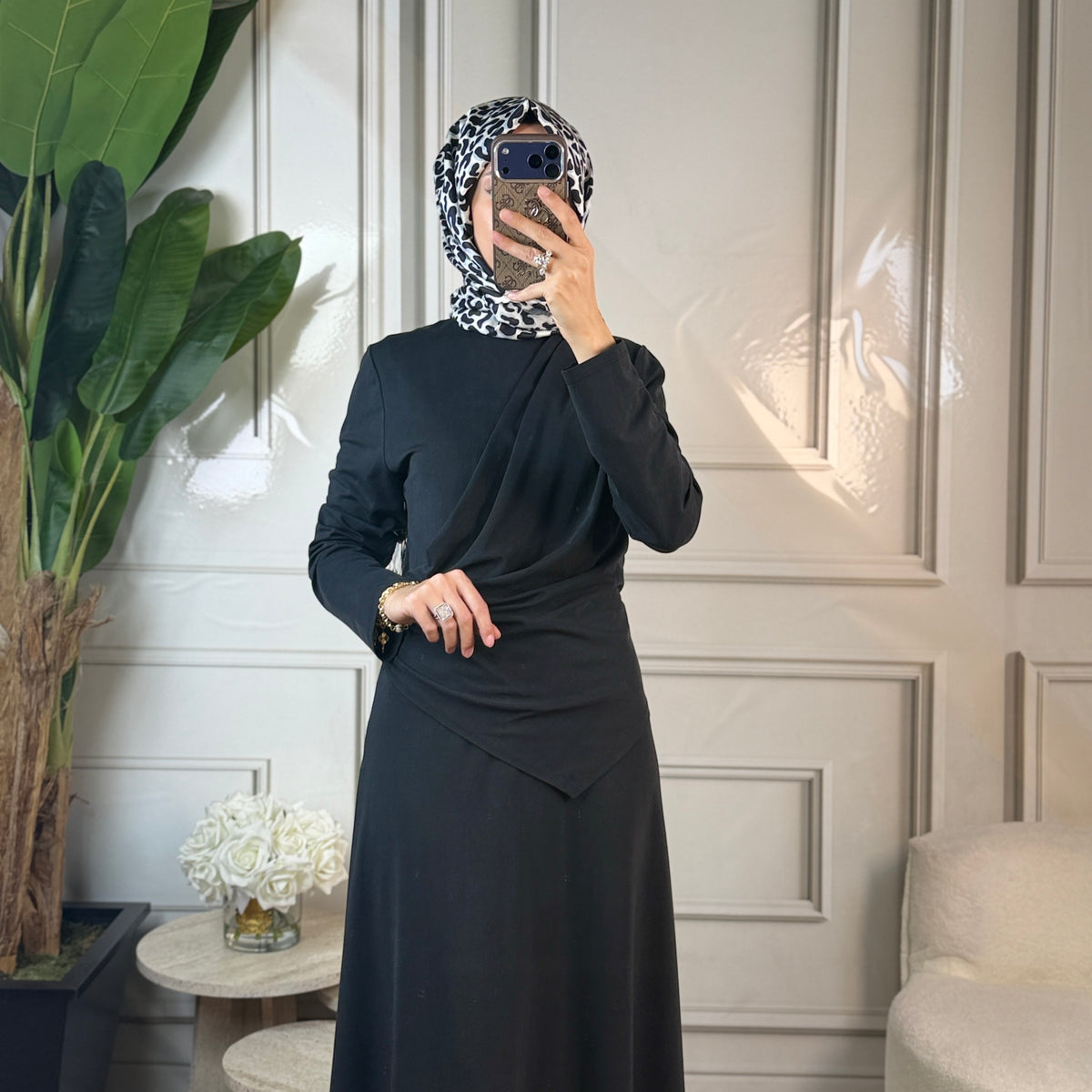 Clande Drape Detaylı Elbise (5040)