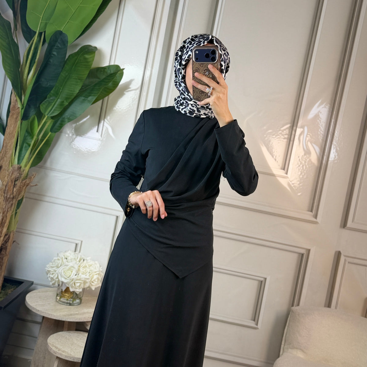 Clande Drape Detaylı Elbise (5040)