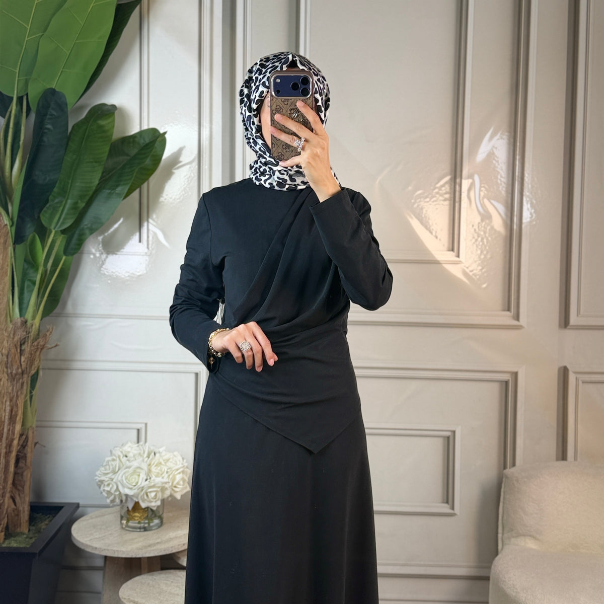 Clande Drape Detaylı Elbise (5040)