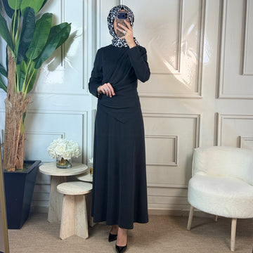 Clande Drape Detaylı Elbise (5040)