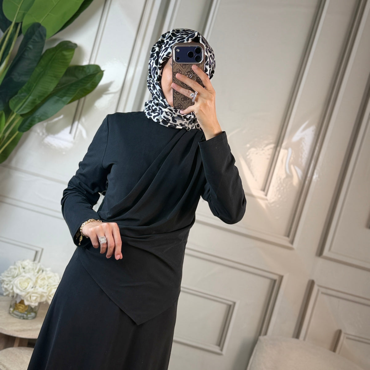Clande Drape Detaylı Elbise (5040)