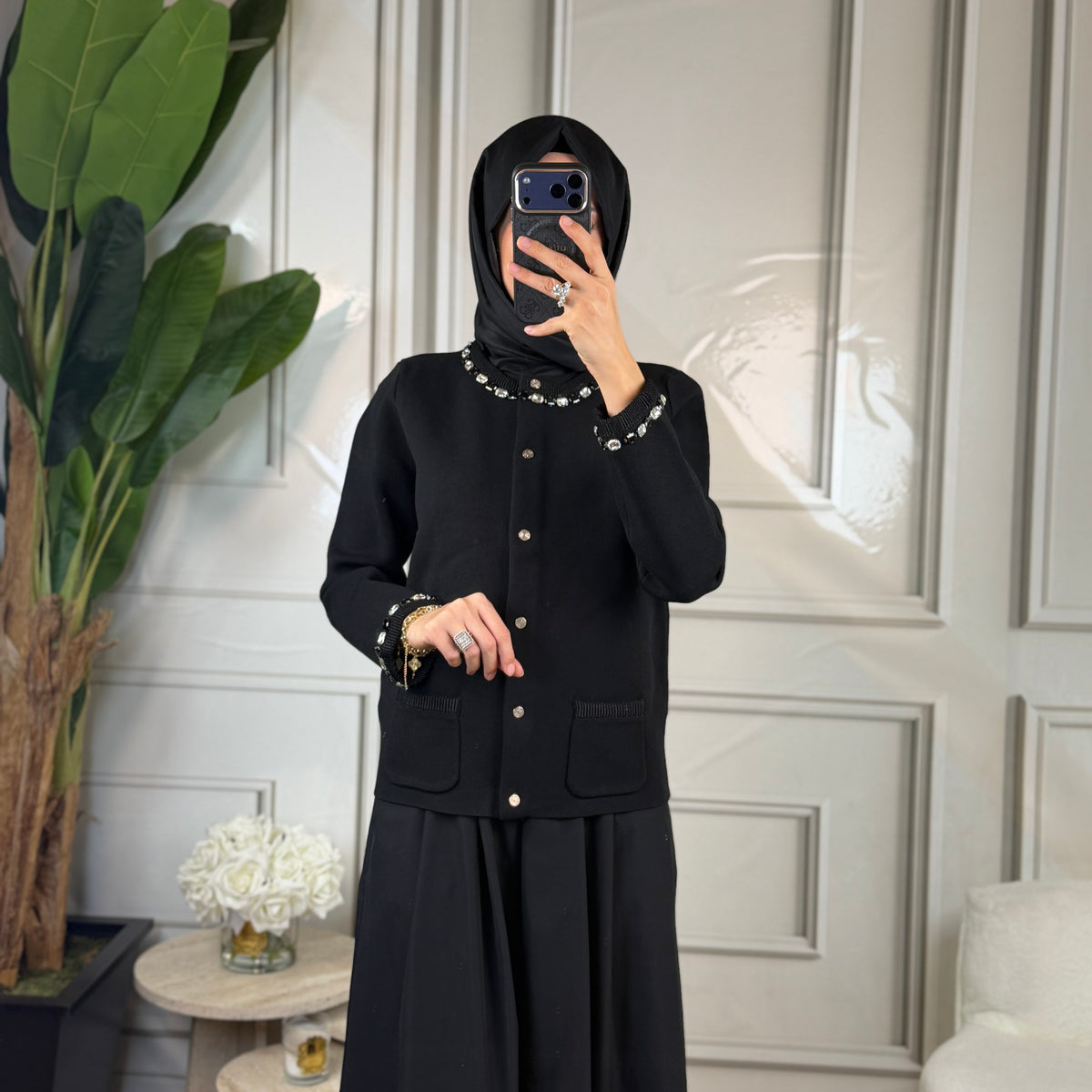 Ghisa Taş Detaylı Hırka (3454)