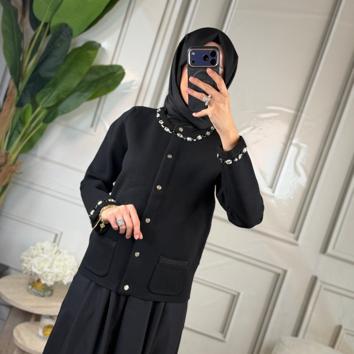 Ghisa Taş Detaylı Hırka (3454)
