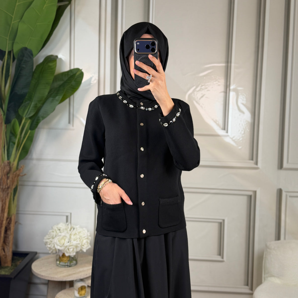 Ghisa Taş Detaylı Hırka (3454)
