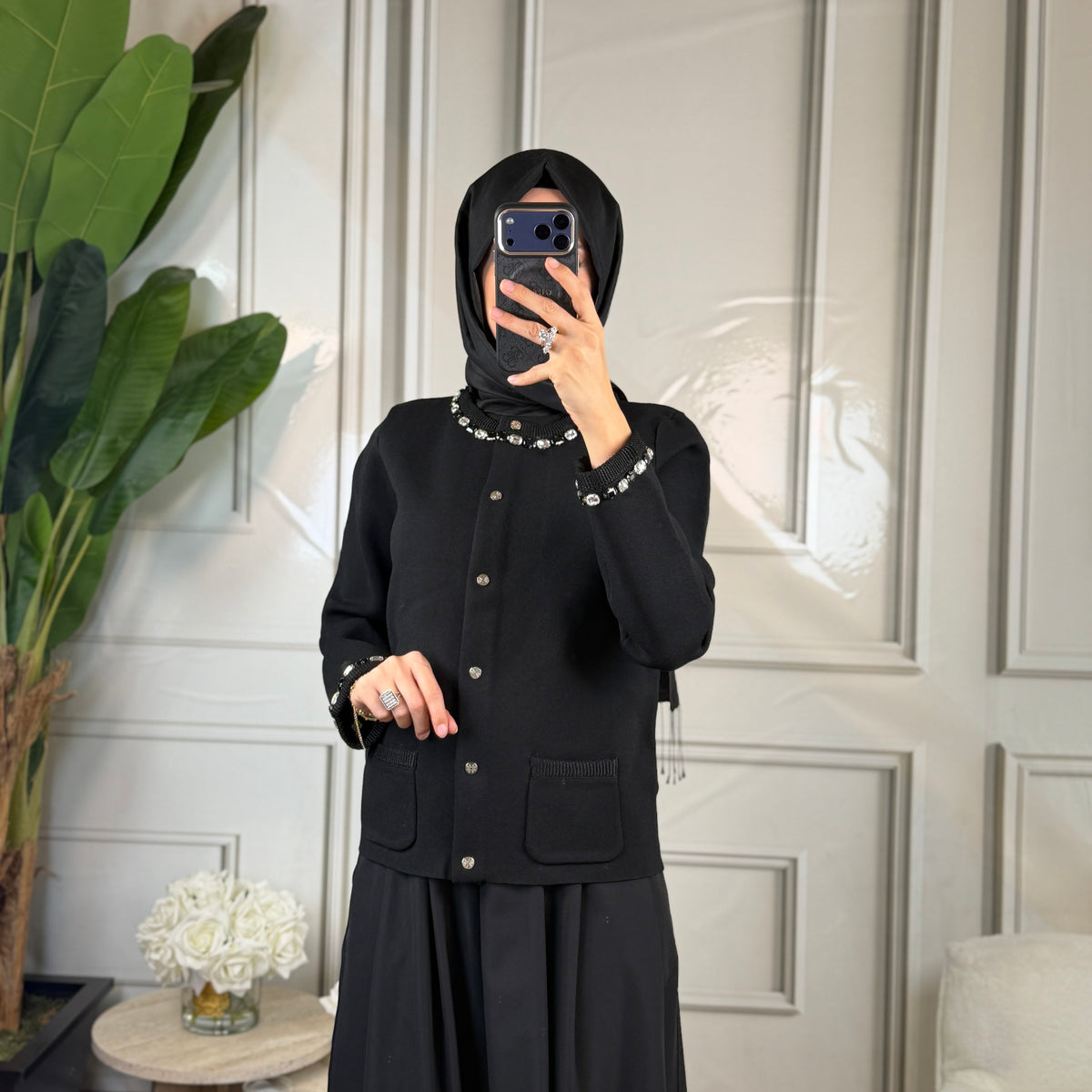 Ghisa Taş Detaylı Hırka (3454)