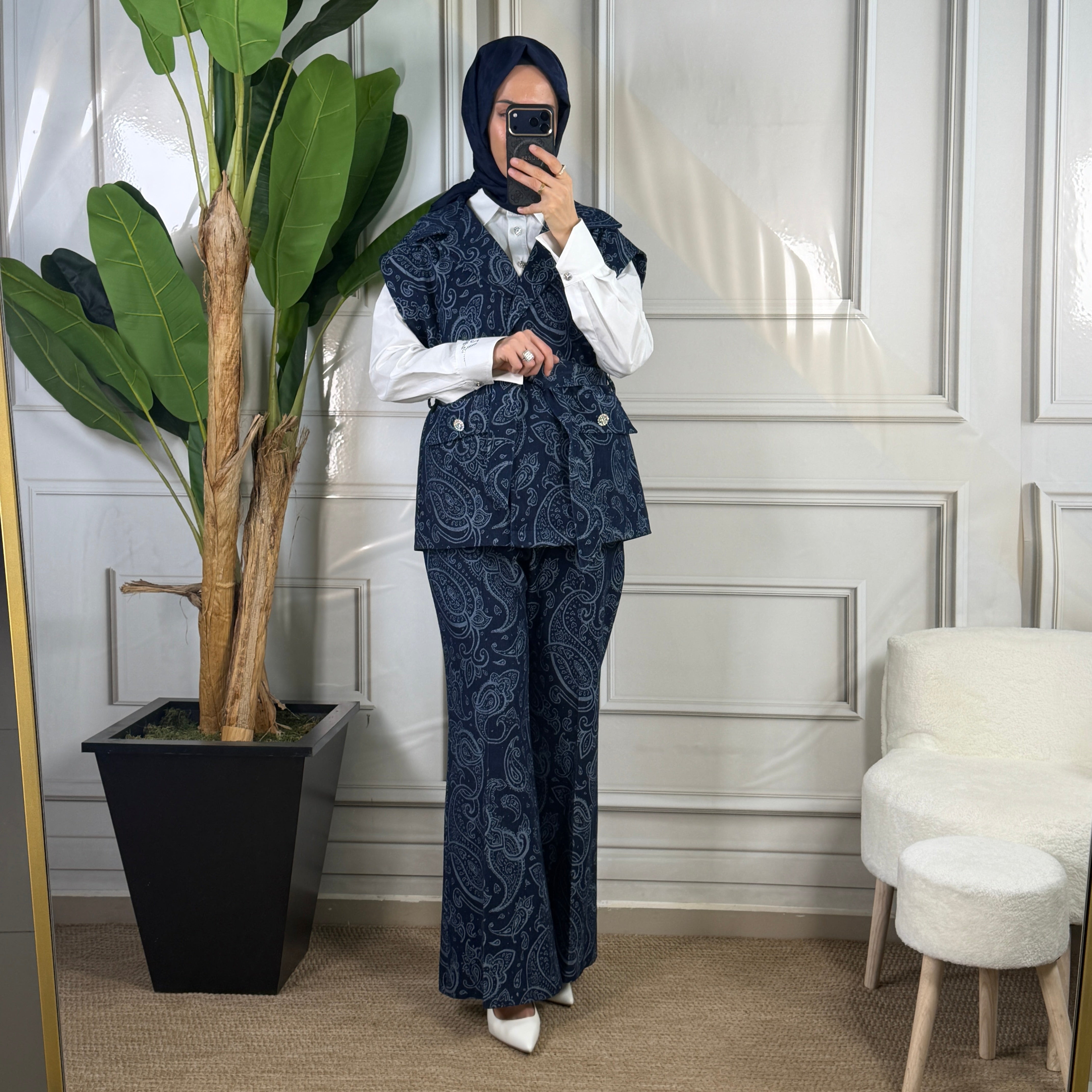 My312 Arkası Taşlı Denim Pantolon